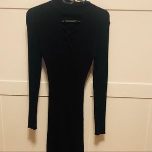 Forever21 black sweater dress